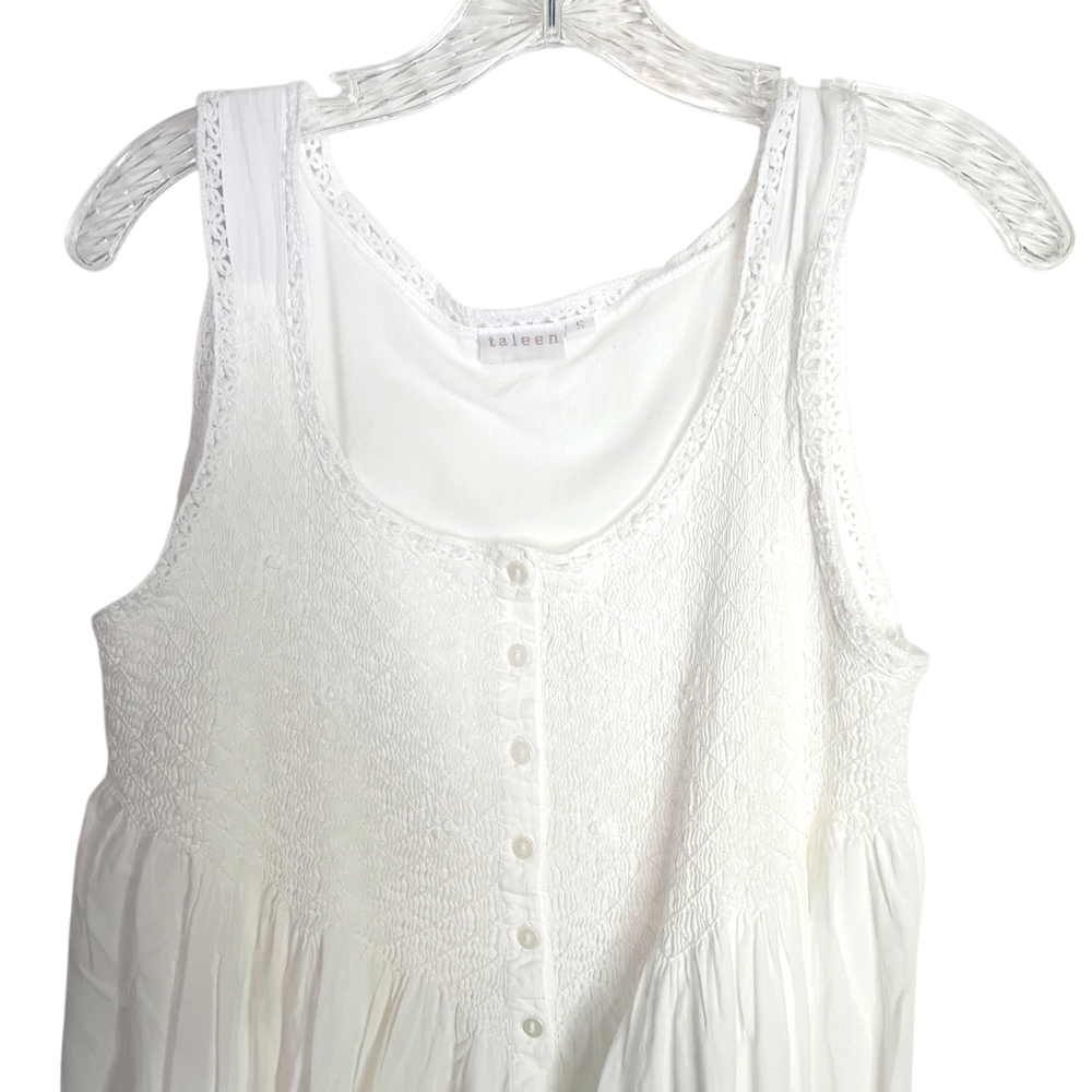 Taleen Feminine white cotton nightgown - S
